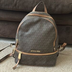 Micheal Kors Metallic Strap Backpack